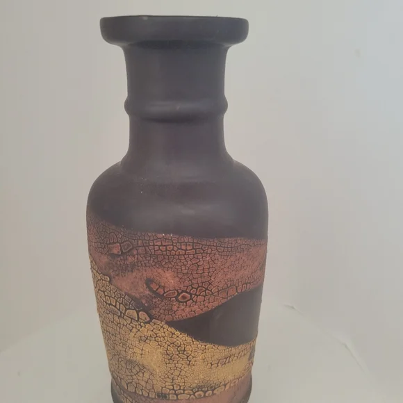Royal Haeger Vintage Earth Wrap Ceramic Vase 1970's Brutalist Earthy